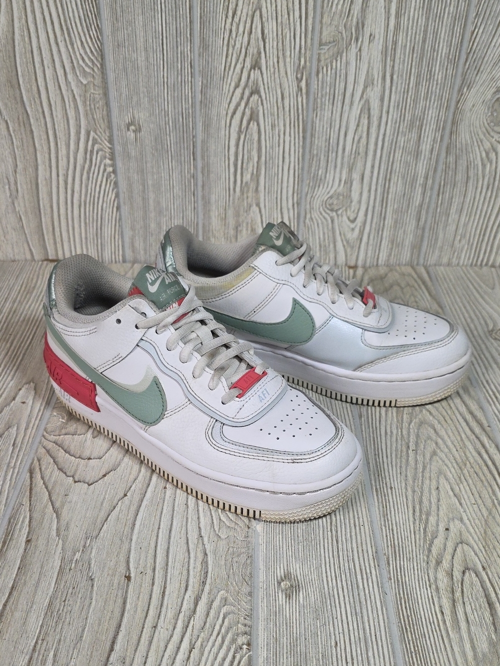 Nike Air Force 1 Shadow Seafoam Womens Sneakers Size 7